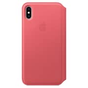 Apple Leather Folio Case Peony Pink For iPhone XS