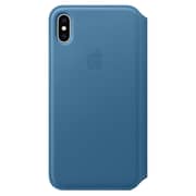 Apple Leather Folio Case Cape Cod Blue For iPhone XS Max