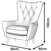 Galaxy Design Louvre Single Seat Sofa Pink