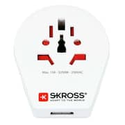 Skross 1500261 World To UK Travel Adaptor White