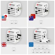 Skross 1302930 Travel Adapter 2.4A World MUV USB White