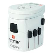 Skross 1302535 PRO - World & USB Multi Adapter 6.3A White