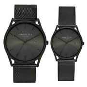 Kenneth Cole KC50186001 Black Quartz Pair Watch