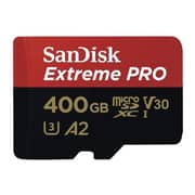 Sandisk SDSQXCZ-400G-GN6MA Extreme Pro MicroSDXC 400GB+SD Adapter