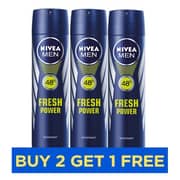 Nivea Fresh Power Deodorant Men 150ml - Buy 2 Get 1 Free
