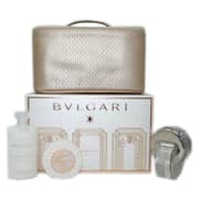 Bvlgari Omnia Crystalline Set For Women (Bvlgari Omnia Crystalline 65ml EDT + 75ml Body Lotion + 75g Scented Soap + Pouch)