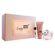 Mont Blanc Lady Emblem Gift Set For Women (Lady Emblem 75ml EDP + 100ml Body Lotion + 7ml Travel Spray)