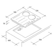 Candy Built In Indution Hob CFIB636DVWIFI