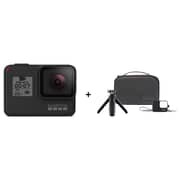 GoPro HERO7 Black Action Camera + Travel Kit (Shorty + Bag + Sleeve)