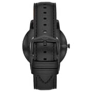 Fossil Minimalist Gift Set Black Leather Watch For Men