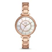 Fossil ES4452 Jocelyn Three-Hand Rose Gold-Tone Stainless Steel Ladies Watch