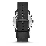 Fossil Commuter Chronograph Black Leather Watch For Men