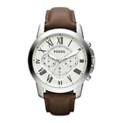 Fossil FS4735IE Grant Chronograph Brown Leather Men's Watch