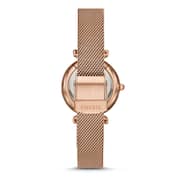 Fossil ES4443SET Carlie Mini Three-Hand Rose Gold-Tone Stainless Steel Watch And Bracelet Ladies Watch Gift Set