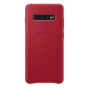 Samsung Leather Case Red For Galaxy S10 Plus