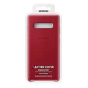 Samsung Leather Case Red For Galaxy S10 Plus