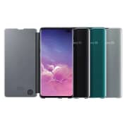 Samsung Clear View Flip Case Black For Galaxy S10 Plus