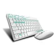Rapoo 8000M Multi-mode Wireless Keyboard & Mouse White