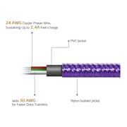 Adata Reversible Ease On Micro USB Cable 1m - Purple