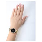 Michael Kors MK3738 Darci Black Dial Ladies Gold Tone Crystal Pave Ladies Watch