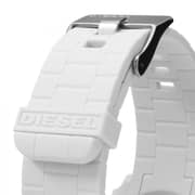 Diesel DZ1436 Double Down White Rubber Mens Watch