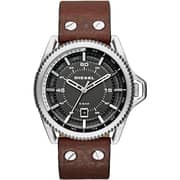 Diesel DZ1716 Dark Brown Leather watch with three-hand Mens Watch