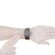 Diesel DZ1716 Dark Brown Leather watch with three-hand Mens Watch