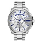 Diesel DZ4477 Mega Chief Chronograph Stainless Steel Silver Men's Watch