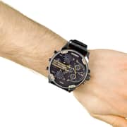 Diesel DZ7348 Mr. Daddy 2.0 Black Leather with gunmetal plating Mens Watch