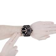 Diesel DZ7350 Mr. Daddy 2.0 Black Leather watch with detailed dial Mens Watch