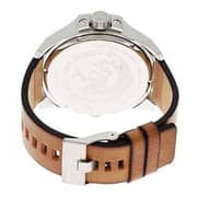 Diesel DZ7374 Uber Chief Silver Dial Brown Leather Men's Watch