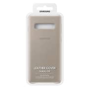 Samsung Leather Cover Grey For Galaxy S10
