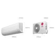 LG Split Air Conditioner DUALCOOL Inverter 2 Ton I27SCP, Faster cooling, More Energy saving