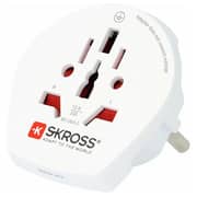 Skross World To Europe Country Travel Adapter White