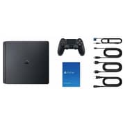 Sony PlayStation 4 Slim Console 500GB Black - Middle East Version + Call Of Duty Black OPS III + God of War + Uncharted 4 + 3 Month Playstation Plus Membership