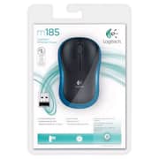 Logitech M185 Wireless Mouse Black/Blue