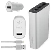 Belkin Lightning Charging Kit with Power Bank 6600mAh Silver