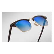 RayBan RB3016 990/7Q Unisex ClubMaster Blue Lens Sunglasses
