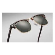 RayBan RB3016 990/58 Unisex ClubMaster Gunmetal Polarized Lens Sunglasses
