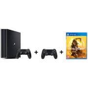 Sony PlayStation 4 Pro Gaming Console 1TB Black + Extra Controller + Mortal Kombat II Game