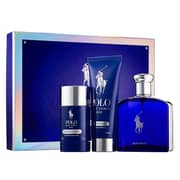 Ralph Lauren Polo Blue Gift Set For Men (Polo Blue 175ml EDP + Deo Spray 75ml + Hair & Body Wash 100ml)