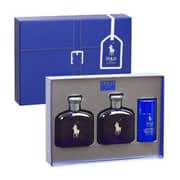 Ralph Lauren Polo Blue Gift Set For Men (Polo Blue 125ml EDT + After Shave 125ml + Deo Stick 75g)