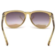 Diesel DL0272-57G-50 Sunglasses Shiny Beige/Brown Mirror For Kids