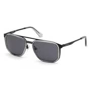 Diesel DL0294-05A-55 Sunglasses Black/ Smoke Metal For Men