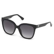 Guess GU7612-01B-55 Women's Sunglass Shiny Black/Gradient Smoke