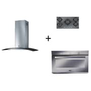 Franke FGC 925 BK/XS Hood + FHCR 905 HE XS Hob + FO 419 G BK LPG Oven