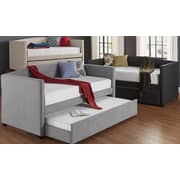 Shelter Arm Daybed and Trundle Day Bed With Trundle Beige