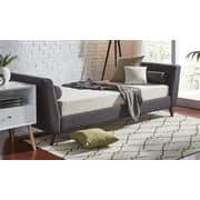 Modern SofaBed SofaBed Frame With Mattress Charcoal Grey