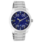 Fastrack Road Trip Purple Dial Stainless Steel Strap Watch - 3123SM06