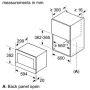 Bosch 21L Built In Microwave BEL634GS1M